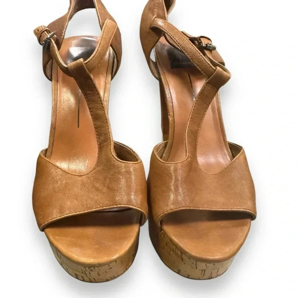 Dolce Vita Women's Baxter Platform pump Tan Leather Sz 9 EUC - Picture 5 of 15